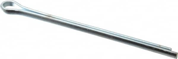 Made in USA - 3/8" Diam x 6" Long Extended Prong Cotter Pin - Grade 2, Zinc-Plated, Steel - Benchmark Tooling