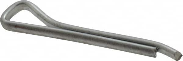 Made in USA - 1/8" Diam x 1" Long Hammerlock Cotter Pin - Grade 2, Zinc-Plated, Steel - Benchmark Tooling