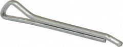 Made in USA - 1/8" Diam x 1-1/4" Long Hammerlock Cotter Pin - Grade 2, Zinc-Plated, Steel - Benchmark Tooling