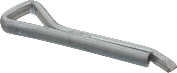 Made in USA - 5/32" Diam x 1" Long Hammerlock Cotter Pin - Grade 2, Zinc-Plated, Steel - Benchmark Tooling