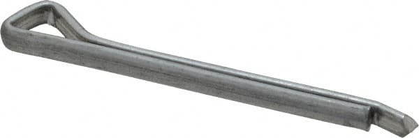 Made in USA - 3/16" Diam x 2" Long Hammerlock Cotter Pin - Grade 2, Zinc-Plated, Steel - Benchmark Tooling