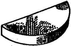 Made in USA - #1012 Standard Woodruff Key - 1-1/2" Long x 5/16" Wide, Alloy Steel - Benchmark Tooling