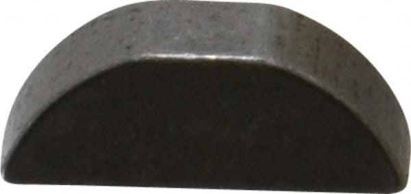 Made in USA - #605 Standard Woodruff Key - 5/8" Long x 3/16" Wide, Steel - Benchmark Tooling