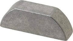 Made in USA - #1/4 x 15/16 Standard Woodruff Key - 15/16" Long x 1/4" Wide, Steel - Benchmark Tooling