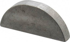 Made in USA - #610 Standard Woodruff Key - 1-1/4" Long x 3/16" Wide, Steel - Benchmark Tooling