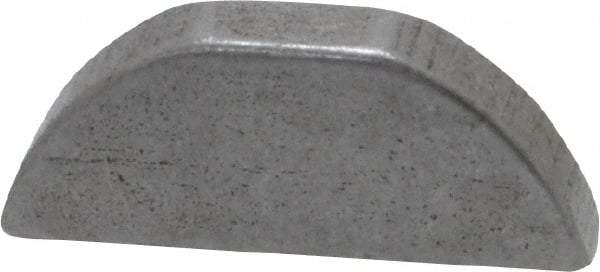 Made in USA - #405 Standard Woodruff Key - 5/8" Long x 1/8" Wide, Alloy Steel - Benchmark Tooling