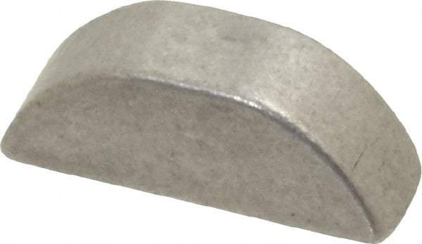 Made in USA - #605 Standard Woodruff Key - 5/8" Long x 3/16" Wide, Alloy Steel - Benchmark Tooling