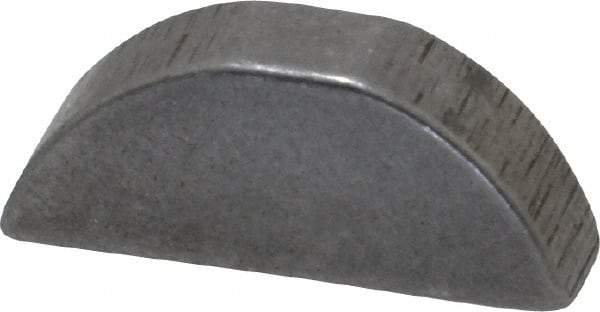 Made in USA - #606 Standard Woodruff Key - 3/4" Long x 3/16" Wide, Alloy Steel - Benchmark Tooling