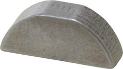 Made in USA - #807 Standard Woodruff Key - 7/8" Long x 1/4" Wide, Alloy Steel - Benchmark Tooling