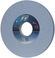 Norton - 12" Diam x 3" Hole x 1" Thick, I Hardness, 60 Grit Surface Grinding Wheel - Ceramic, Type 1, Medium Grade, 2,070 Max RPM, Vitrified Bond, No Recess - Benchmark Tooling