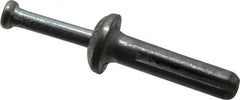 Powers Fasteners - 3/16" Diam, 3/16" Drill, 7/8" OAL, 1-1/8" Min Embedment Hammer Drive Concrete Anchor - Steel (Drive Pin)/Zamac Alloy (Body), Zinc-Plated Finish, Mushroom Head - Benchmark Tooling