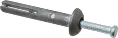 Powers Fasteners - 1/4" Diam, 1/4" Drill, 1-1/2" OAL, 1-7/8" Min Embedment Hammer Drive Concrete Anchor - Steel (Drive Pin)/Zamac Alloy (Body), Zinc-Plated Finish, Mushroom Head - Benchmark Tooling