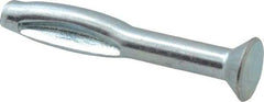 Powers Fasteners - 3/16" Diam, 3/16" Drill, 1-1/2" OAL, 3-3/8" Min Embedment Split-Drive Concrete Anchor - Steel, Zinc-Plated Finish, Flat Head - Benchmark Tooling