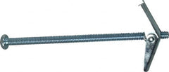 Powers Fasteners - 1/4" Screw, 1/4" Diam, 5" Long, Toggle Bolt Drywall & Hollow Wall Anchor - 5/8" Drill, Zinc Plated, Steel, Grade Zamac 7, Use in Drywall & Wallboard - Benchmark Tooling