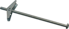 Powers Fasteners - 1/4" Screw, 1/4" Diam, 6" Long, Toggle Bolt Drywall & Hollow Wall Anchor - 5/8" Drill, Zinc Plated, Steel, Grade Zamac 7, Use in Drywall & Wallboard - Benchmark Tooling