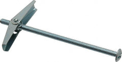 Powers Fasteners - 1/8" Screw, 1/8" Diam, 3" Long, Toggle Bolt Drywall & Hollow Wall Anchor - 3/8" Drill, Zinc Plated, Steel, Grade Zamac 7, Use in Drywall & Wallboard - Benchmark Tooling