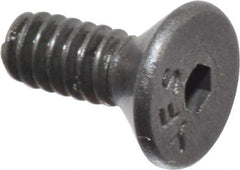 Value Collection - #4-40 UNC Hex Socket Drive, 82° Flat Screw - Alloy Steel, Black Oxide Finish, Fully Threaded, 5/16" OAL - Benchmark Tooling