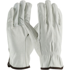 ‎68-103/L Leather Drivers Gloves - Top Grain Cowhide Leather Drivers - Regular Grade - Straight Thumb - Exact Industrial Supply