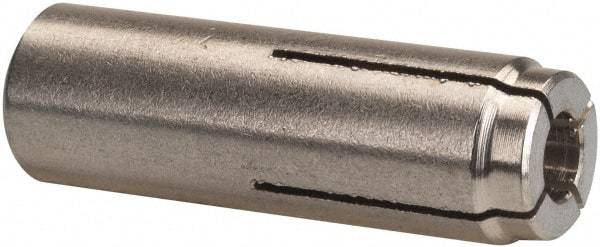 Powers Fasteners - 1/2" Diam, 5/8" Drill, 2-1/4" Min Embedment Drop-In Concrete Anchor - 303 Stainless Steel, 13/16" Thread Length - Benchmark Tooling