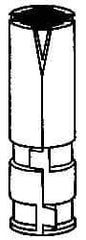 Powers Fasteners - 5/8" Diam, 1" Drill, 2-5/8" OAL, 2-1/2" Min Embedment Single Expansion Concrete Anchor - Zamac Alloy, Flat Head - Benchmark Tooling