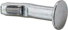 Powers Fasteners - 1/4" Diam, 1/4" Drill, 1" OAL, 1-1/4" Min Embedment Split-Drive Concrete Anchor - Grade 8.2 Steel, Zinc-Plated Finish, Mushroom Head - Benchmark Tooling