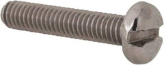Value Collection - M4x0.70 Metric Coarse, 20mm Length Under Head Slotted Drive Machine Screw - Pan Head, Grade 18-8 Stainless Steel, Uncoated, Without Washer - Benchmark Tooling