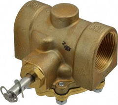 Parker - 1-1/2" Port, Two Way, Piloted Diaphragm, Brass Solenoid Valve - Normally Closed, 50 Max PSI, EPDM Seal - Benchmark Tooling