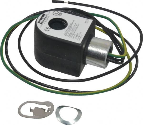 Parker - 24 Volt, 18 Coil Lead Length, Class F, Solenoid Coil - 11.0 Watt, NEMA 4X Enclosure, Use with Parker Skinner Gold Ring Series Valves - Benchmark Tooling