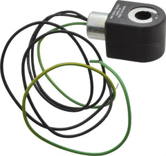 Parker - 120 Volt, 18 Coil Lead Length, Class F, Solenoid Coil - 16.0 Watt, NEMA 4X Enclosure, Use with Parker Skinner Gold Ring Series Valves - Benchmark Tooling
