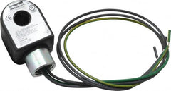 Parker - 120 Volt, 18 Coil Lead Length, Class H, Solenoid Coil - 11.0 Watt, NEMA 4X Enclosure, Use with Parker Skinner Gold Ring Series Valves - Benchmark Tooling