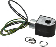 Parker - 240 Volt, 18 Coil Lead Length, Class H, Solenoid Coil - 11.0 Watt, NEMA 4X Enclosure, Use with Parker Skinner Gold Ring Series Valves - Benchmark Tooling