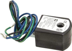 Parker - 12 Volt, 18 Coil Lead Length, Class F, Solenoid Coil - 9.5 Watt, NEMA 4X Enclosure, Use with Parker Skinner Gold Ring Series Valves - Benchmark Tooling