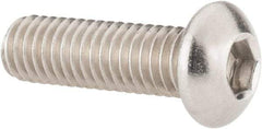 Value Collection - M6x1.00 Metric Coarse Hex Socket Drive, Button Screw - Grade 18-8 Stainless Steel, Fully Threaded, 20mm Length Under Head - Benchmark Tooling