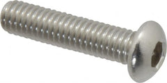 Value Collection - M6x1.00 Metric Coarse Hex Socket Drive, Button Screw - Grade 18-8 Stainless Steel, Partially Threaded, 25mm Length Under Head - Benchmark Tooling