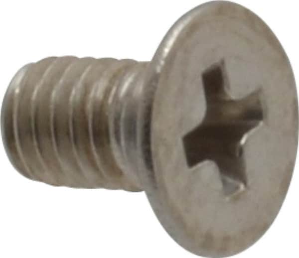 Value Collection - M3x0.50 Metric Coarse, 5mm OAL Phillips Drive Machine Screw - Flat Head, Grade 18-8 Stainless Steel, Uncoated, Without Washer - Benchmark Tooling