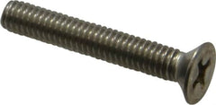 Value Collection - M4x0.70 Metric Coarse, 25mm OAL Phillips Drive Machine Screw - Flat Head, Grade 18-8 Stainless Steel, Uncoated, Without Washer - Benchmark Tooling