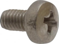 Value Collection - M3x0.50 Metric Coarse, 5mm Length Under Head Phillips Drive Machine Screw - Pan Head, Grade 18-8 Stainless Steel, Uncoated, Without Washer - Benchmark Tooling