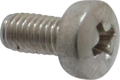 Value Collection - M3x0.50 Metric Coarse, 6mm Length Under Head Phillips Drive Machine Screw - Pan Head, Grade 18-8 Stainless Steel, Uncoated, Without Washer - Benchmark Tooling