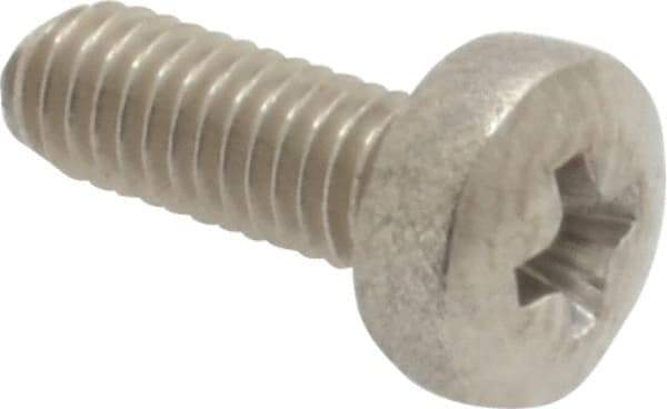 Value Collection - M3x0.50 Metric Coarse, 8mm Length Under Head Phillips Drive Machine Screw - Pan Head, Grade 18-8 Stainless Steel, Uncoated, Without Washer - Benchmark Tooling