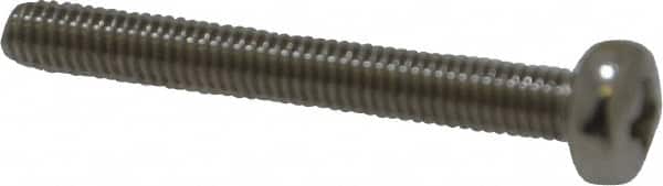 Value Collection - M3x0.50 Metric Coarse, 25mm Length Under Head Phillips Drive Machine Screw - Pan Head, Grade 18-8 Stainless Steel, Uncoated, Without Washer - Benchmark Tooling