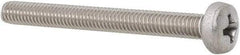 Value Collection - M4x0.70 Metric Coarse, 40mm Length Under Head Phillips Drive Machine Screw - Pan Head, Grade 18-8 Stainless Steel, Uncoated, Without Washer - Benchmark Tooling