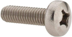 Value Collection - M6x1.00 Metric Coarse, 20mm Length Under Head Phillips Drive Machine Screw - Pan Head, Grade 18-8 Stainless Steel, Uncoated, Without Washer - Benchmark Tooling