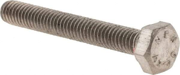 Value Collection - M4x0.70mm Metric Coarse, 30mm Length Under Head Hex Head Cap Screw - Fully Threaded, Grade 18-8 & Austenitic A2 Stainless Steel, 7mm Hex - Benchmark Tooling