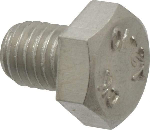 Value Collection - M8x1.25mm Metric Coarse, 10mm Length Under Head Hex Head Cap Screw - Fully Threaded, Grade 18-8 & Austenitic A2 Stainless Steel, 13mm Hex - Benchmark Tooling