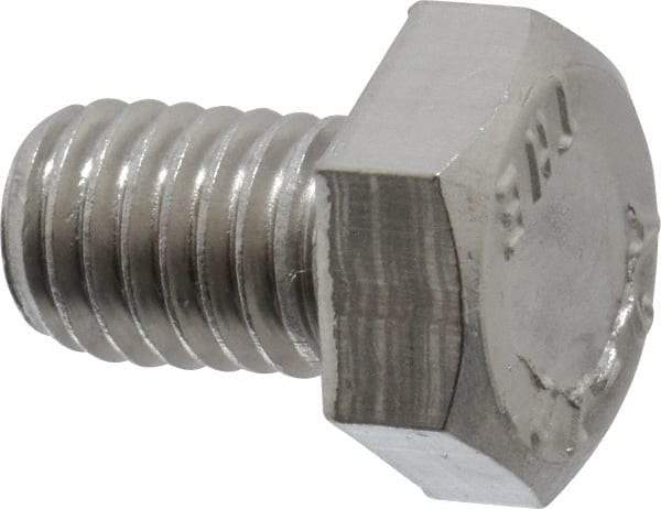 Value Collection - M8x1.25mm Metric Coarse, 12mm Length Under Head Hex Head Cap Screw - Fully Threaded, Grade 18-8 & Austenitic A2 Stainless Steel, 13mm Hex - Benchmark Tooling