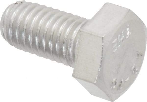 Value Collection - M8x1.25mm Metric Coarse, 16mm Length Under Head Hex Head Cap Screw - Fully Threaded, Grade 18-8 & Austenitic A2 Stainless Steel, 13mm Hex - Benchmark Tooling