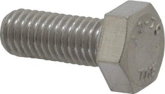 Value Collection - M8x1.25mm Metric Coarse, 20mm Length Under Head Hex Head Cap Screw - Fully Threaded, Grade 18-8 & Austenitic A2 Stainless Steel, 13mm Hex - Benchmark Tooling