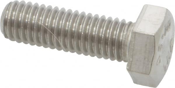 Value Collection - M8x1.25mm Metric Coarse, 25mm Length Under Head Hex Head Cap Screw - Fully Threaded, Grade 18-8 & Austenitic A2 Stainless Steel, 13mm Hex - Benchmark Tooling