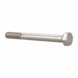 Value Collection - M8x1.25mm Metric Coarse, 80mm Length Under Head Hex Head Cap Screw - Partially Threaded, Grade 18-8 & Austenitic A2 Stainless Steel, 13mm Hex - Benchmark Tooling