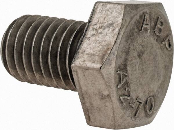 Value Collection - M10x1.50mm Metric Coarse, 16mm Length Under Head Hex Head Cap Screw - Fully Threaded, Grade 18-8 & Austenitic A2 Stainless Steel, 17mm Hex - Benchmark Tooling